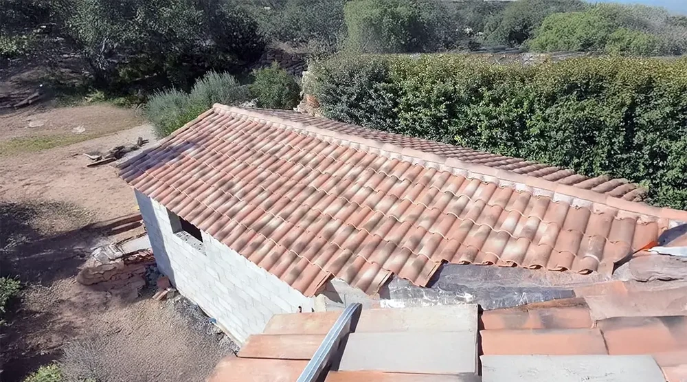 Chantier de construction résidentielle en phase de finition